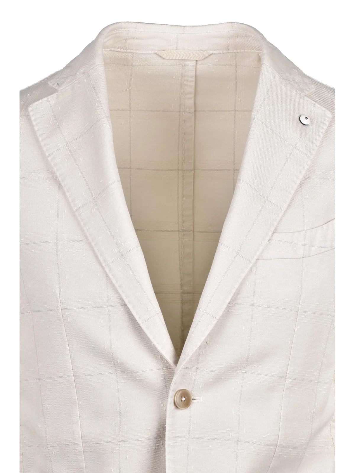 L.b.m. 1911 Giacca Cotone Lino Poliammide - Bianco