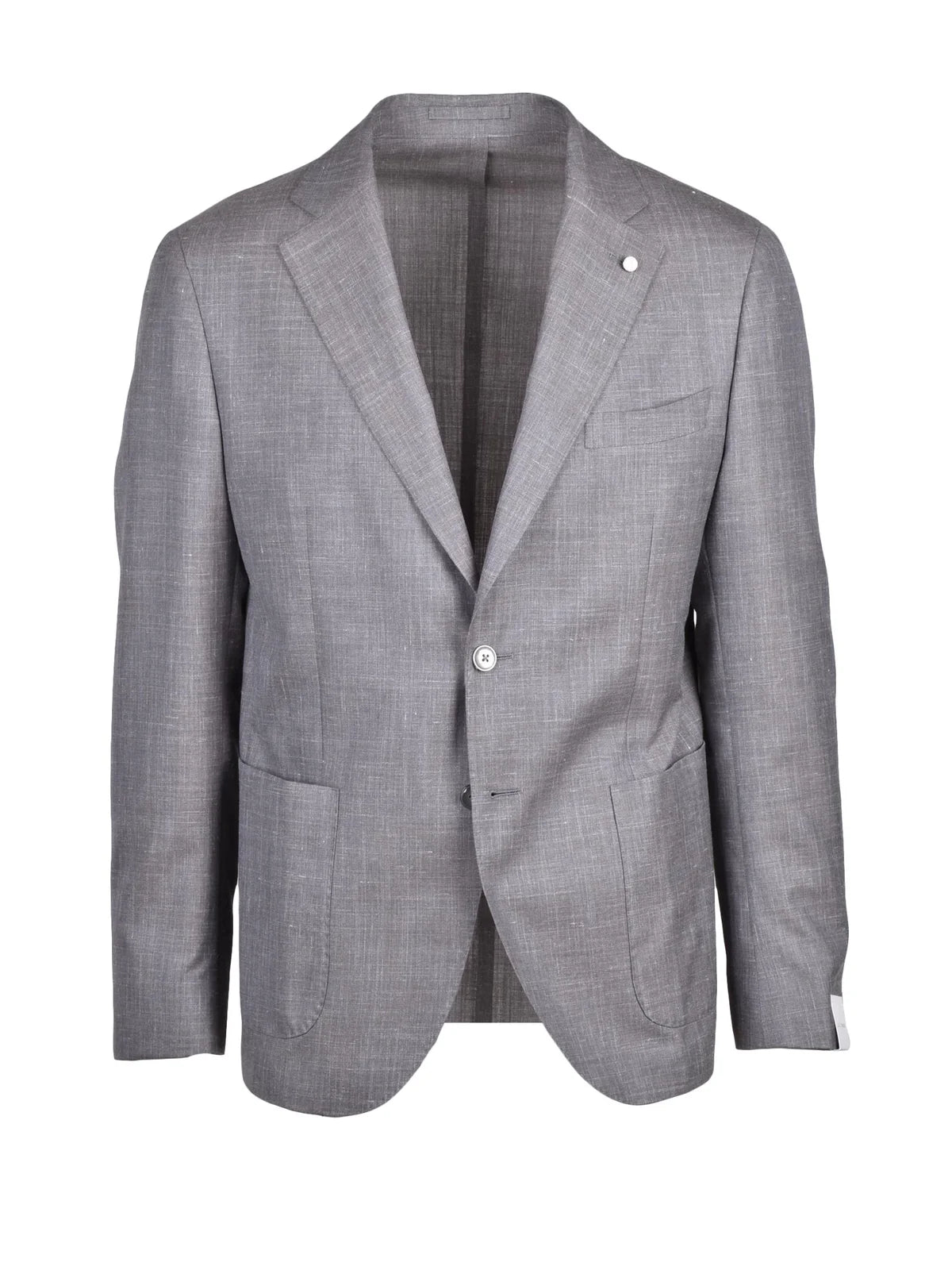 Luigi Bianchi Giacca Lana Seta Lino - Grigio