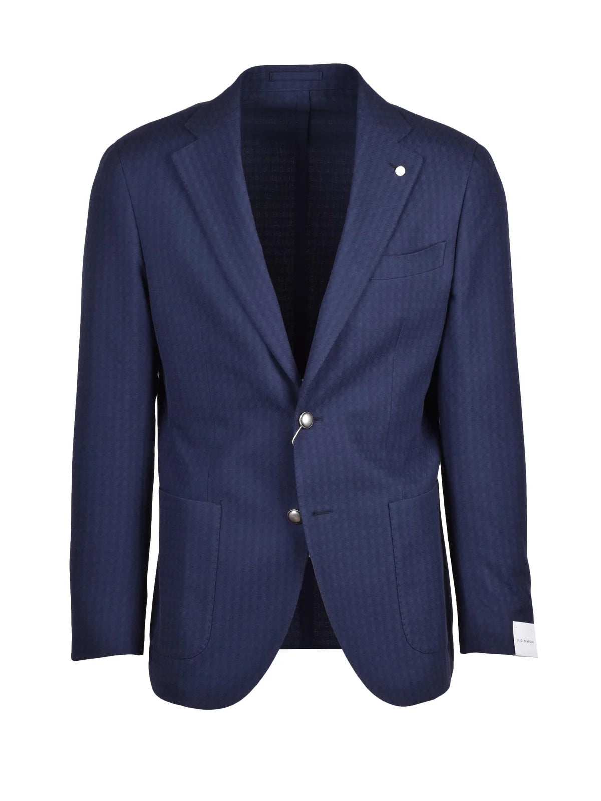 Luigi Bianchi Giacca Cotone Ricamo - Blu