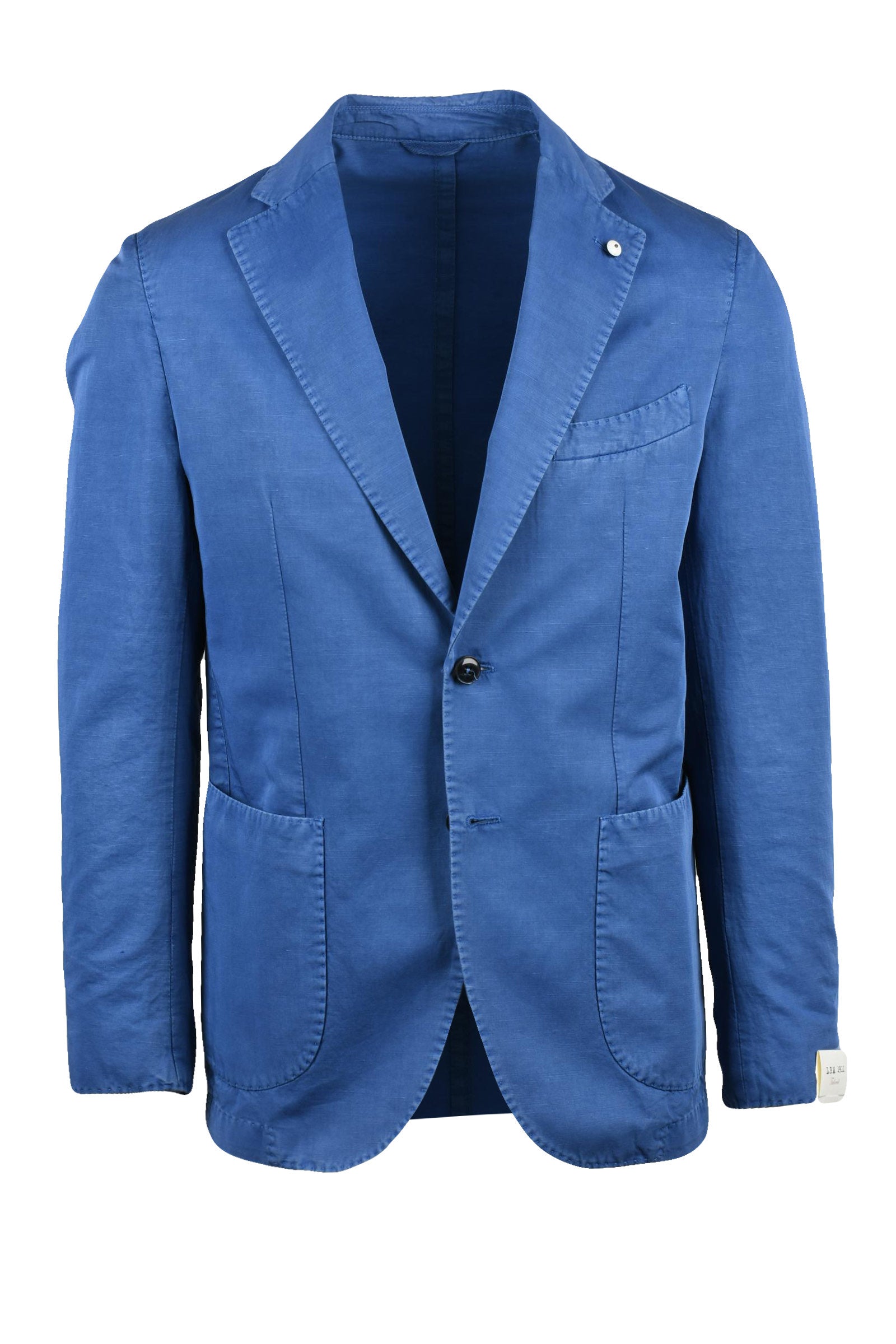 L.b.m. 1911 Giacca Cotone Lino Azzurro