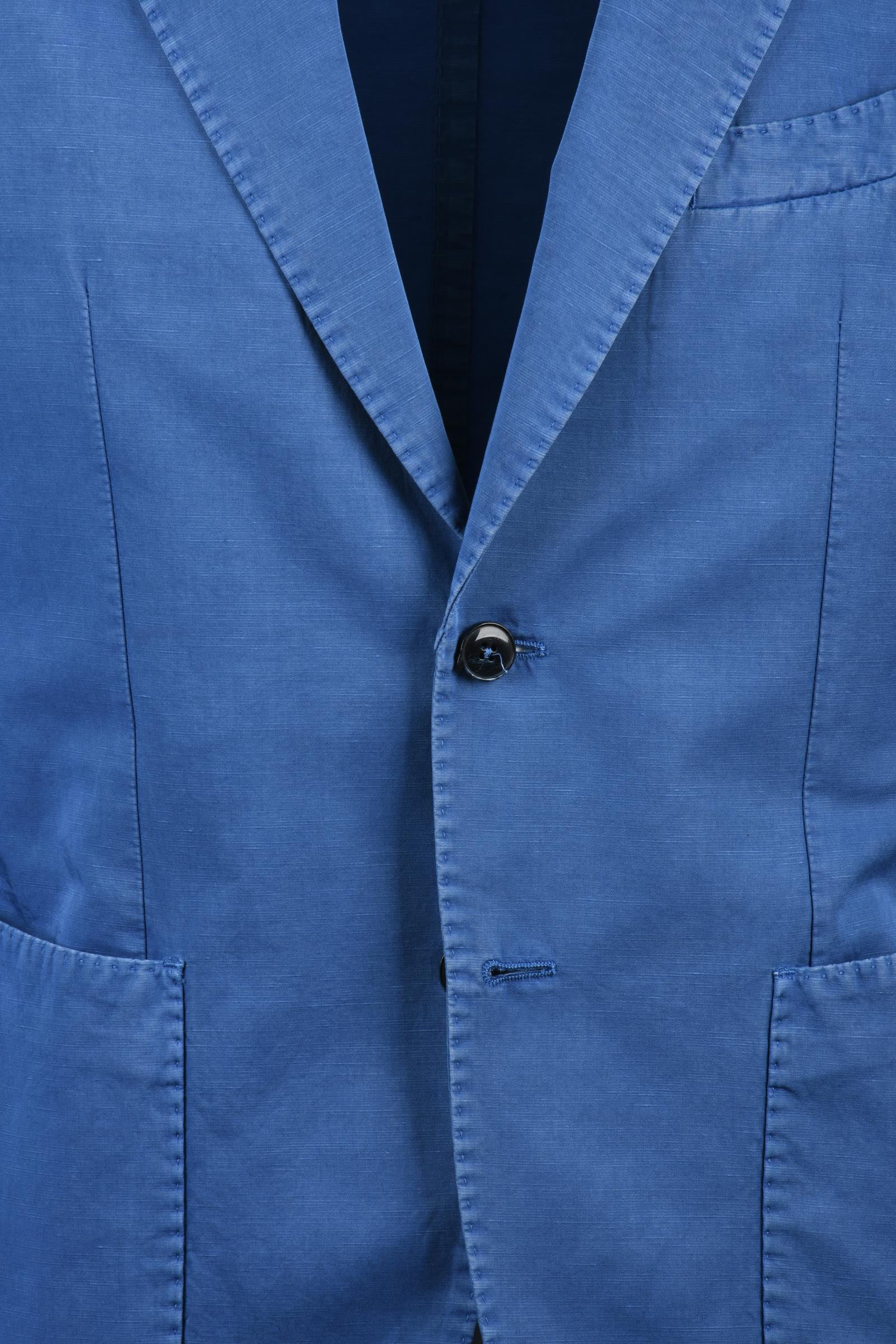 L.b.m. 1911 Giacca Cotone Lino Azzurro