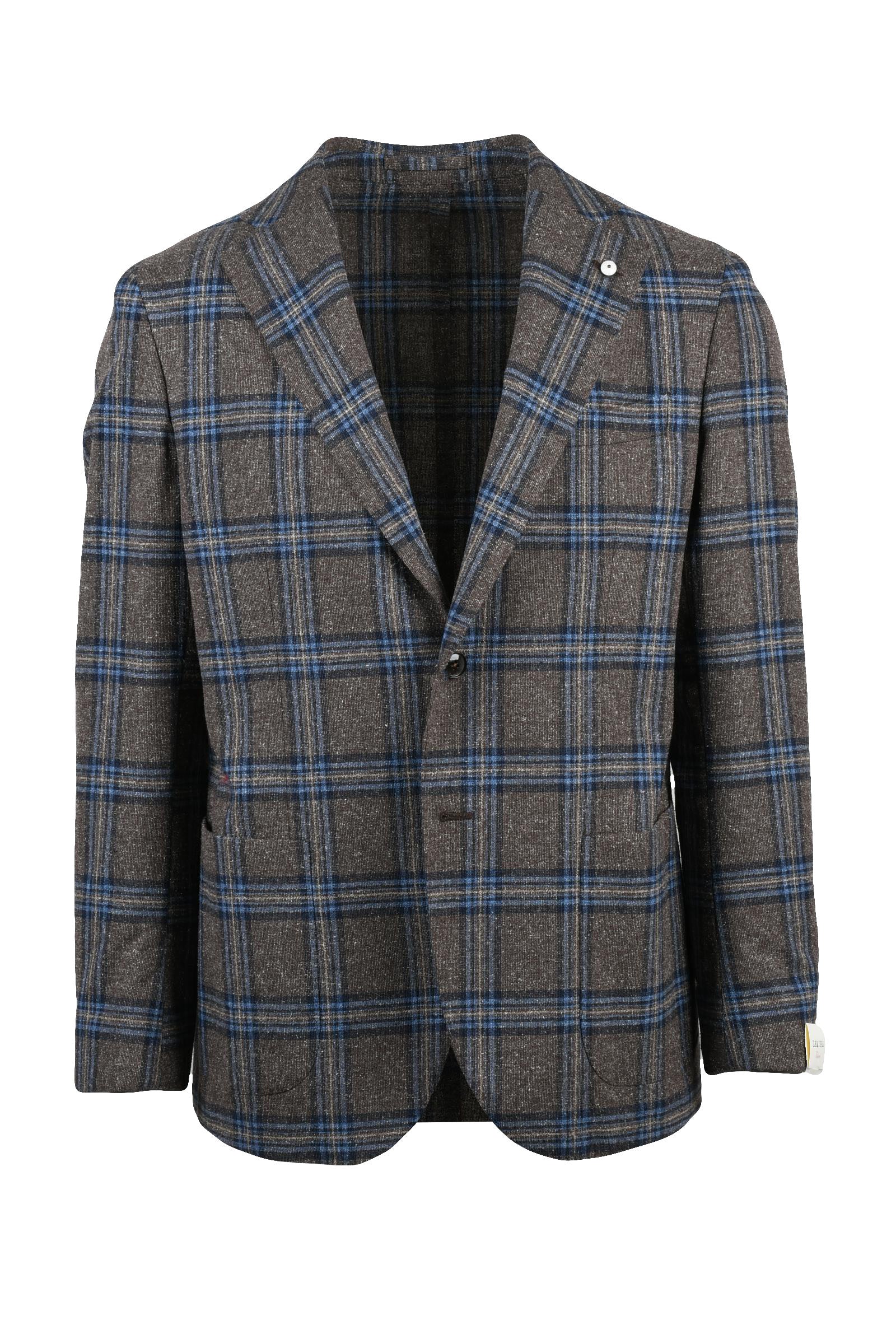 L.b.m. 1911 Giacca Lana Seta Brown/Blue