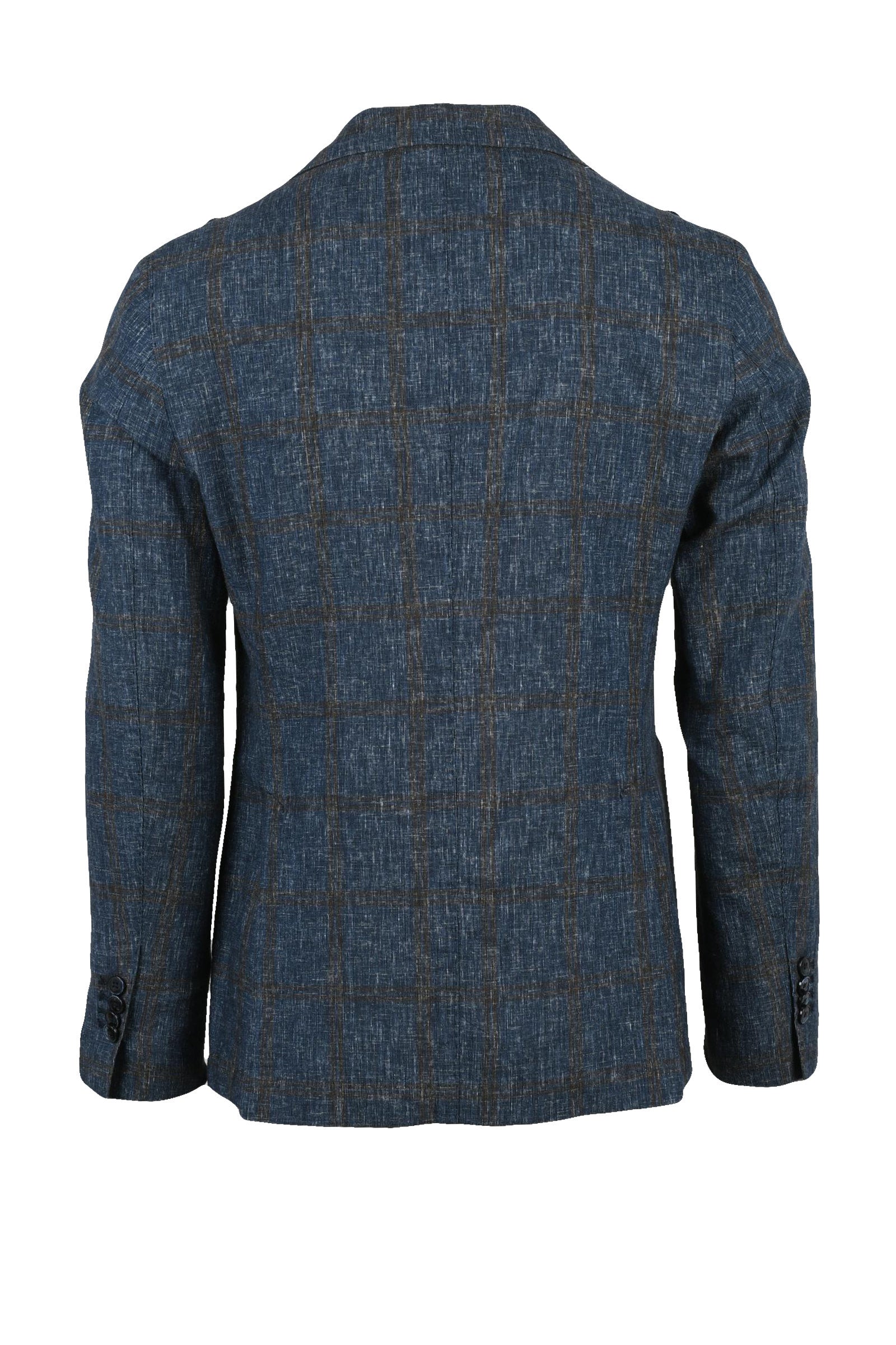 L.b.m. 1911 Giacca Lino Cotone Blu