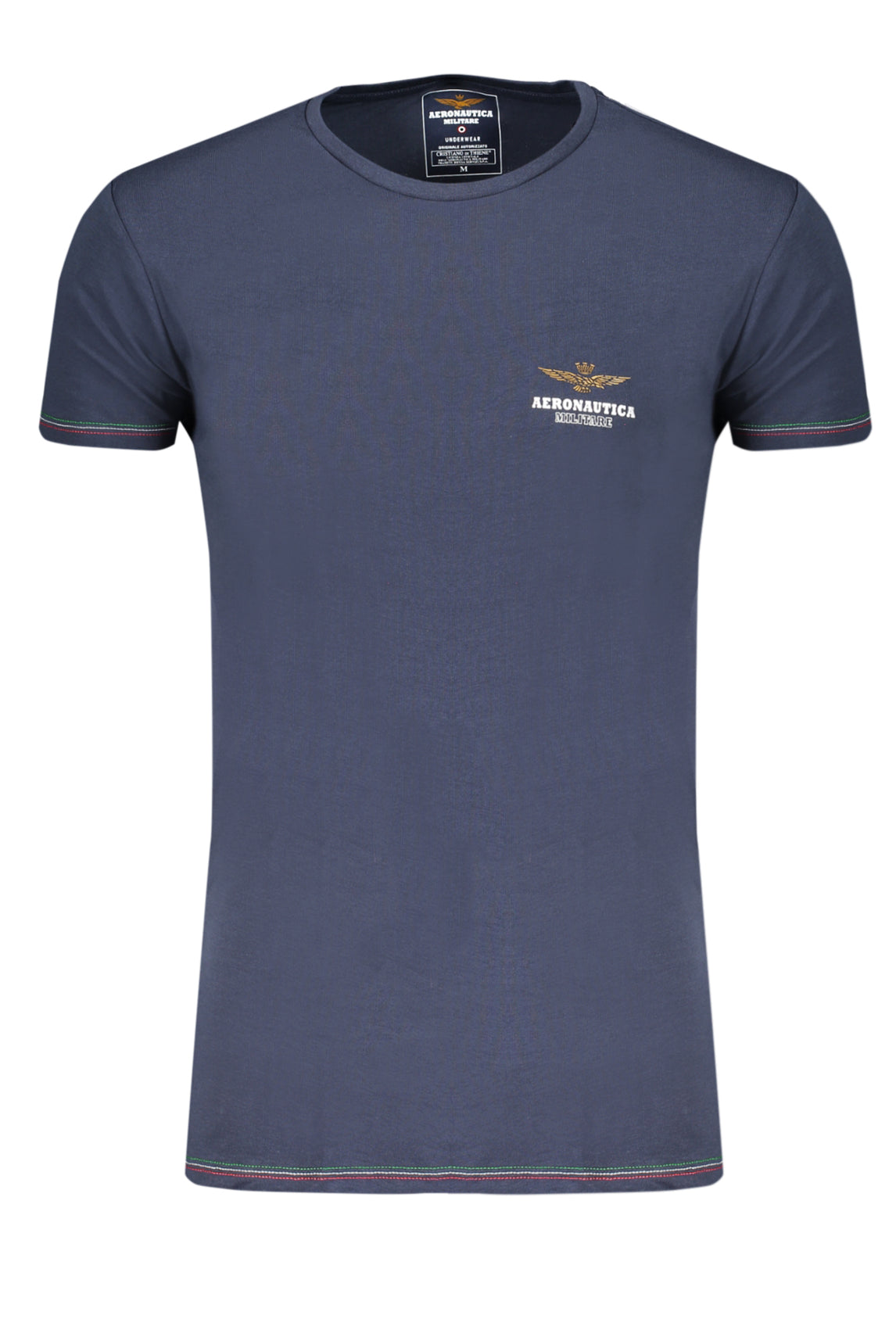 AERONAUTICA MILITARE MEN'S BLUE OUTDOOR T-SHIRT