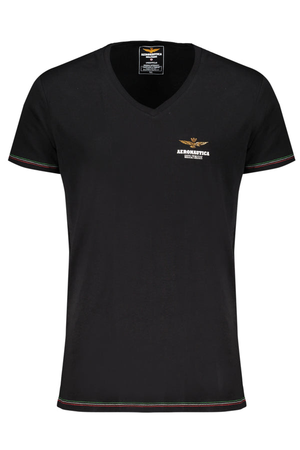 AERONAUTICA MILITARE T-SHIRT ESTERNABILE UOMO NERO