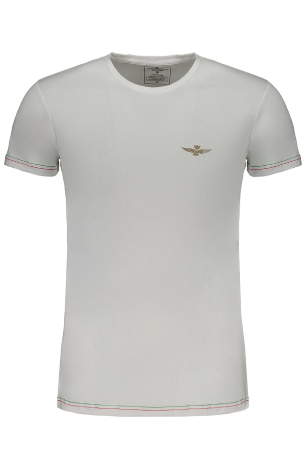 AERONAUTICA MILITARE T-SHIRT MANICHE CORTE UOMO BIANCO