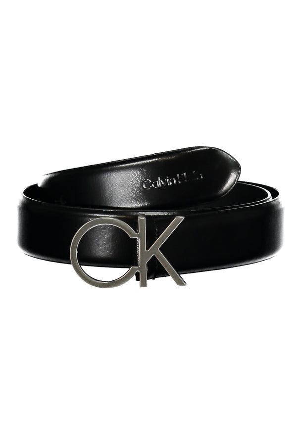 CALVIN KLEIN CINTURA IN PELLE UOMO NERO