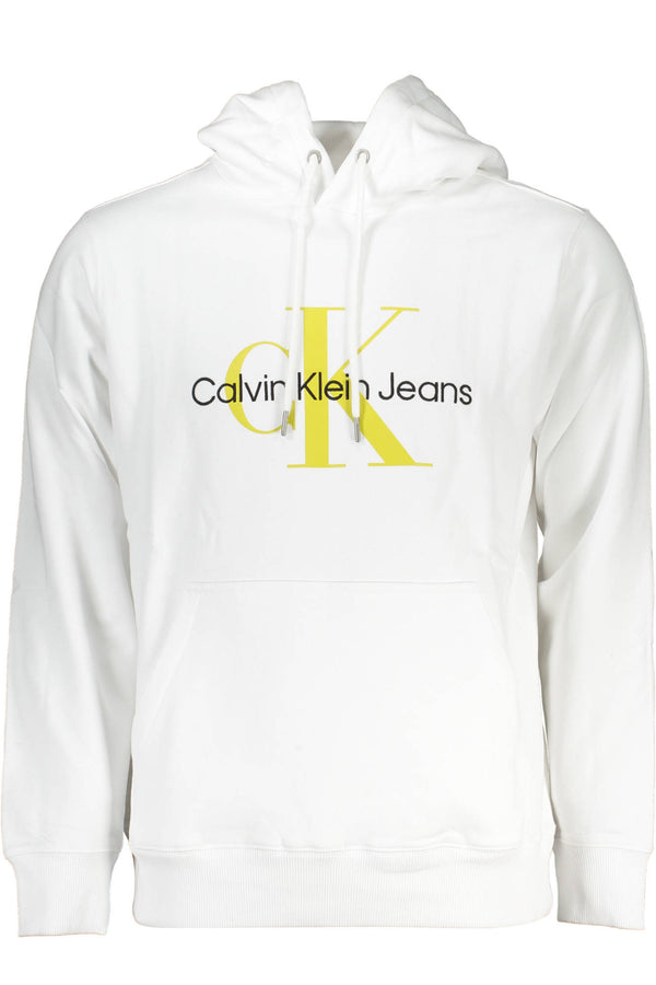 CALVIN KLEIN FELPA SENZA ZIP UOMO BIANCO