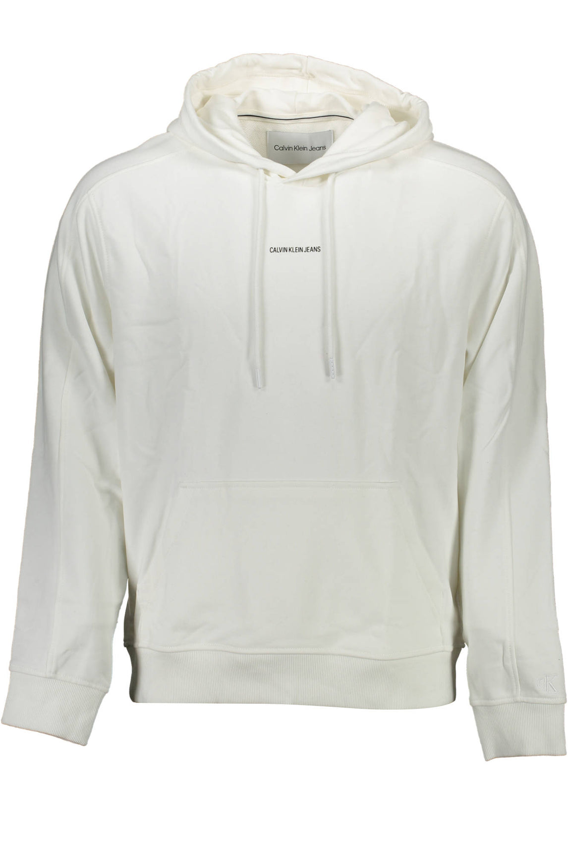 CALVIN KLEIN MEN'S WHITE ZIPLESS SWEATSHIRT