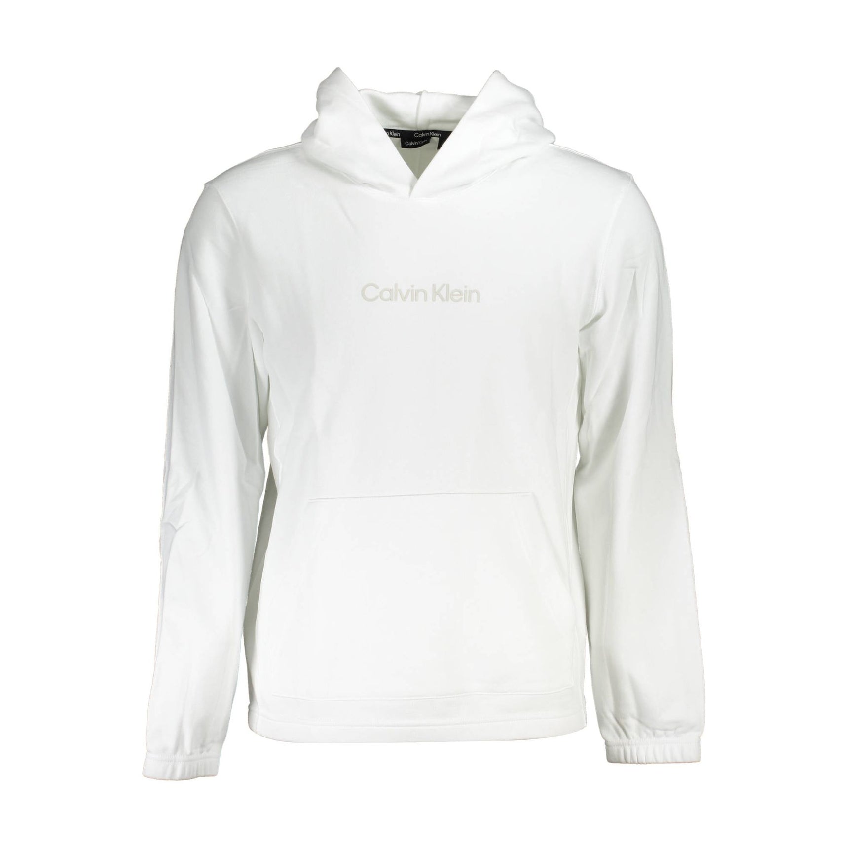 CALVIN KLEIN MEN'S WHITE ZIPLESS SWEATSHIRT