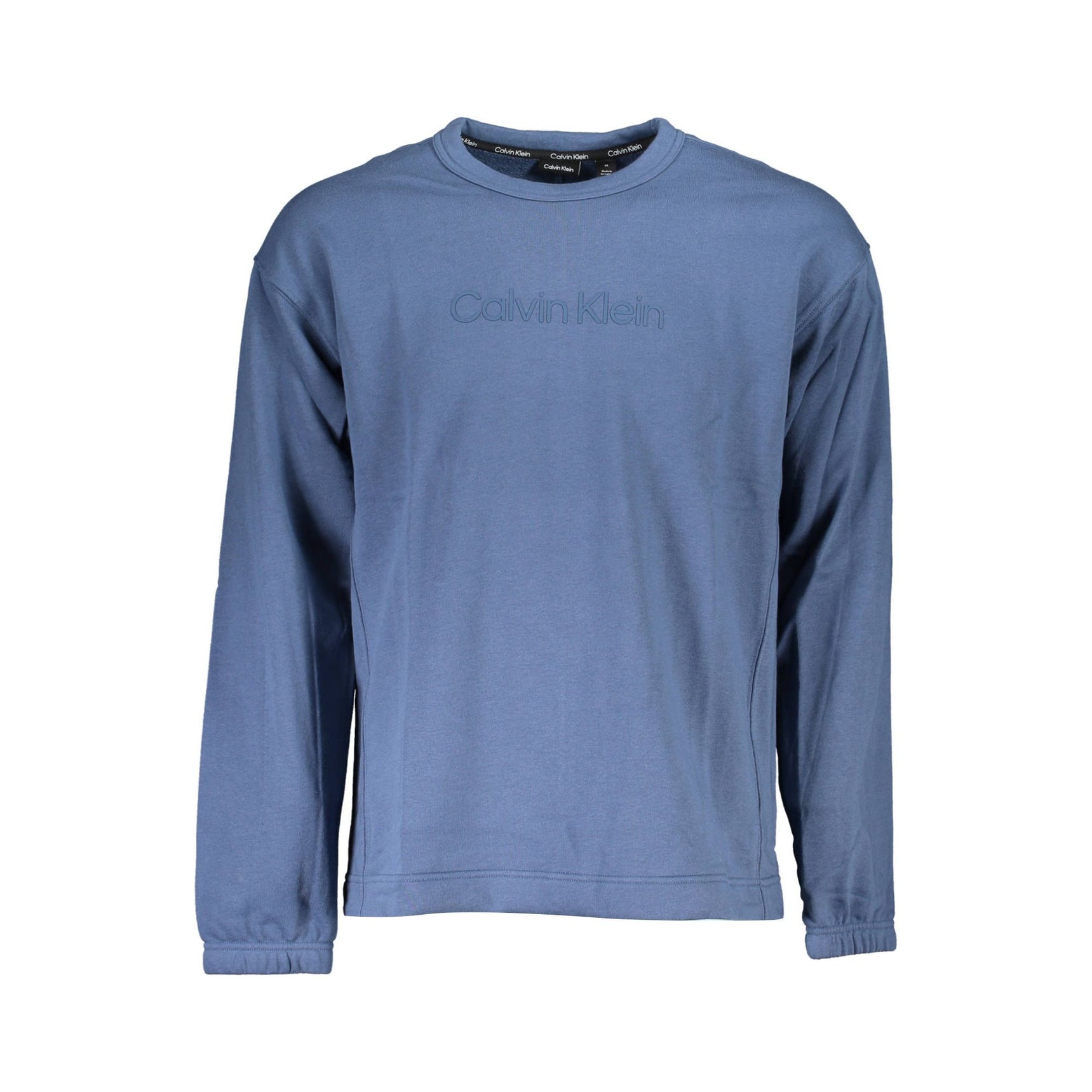 CALVIN KLEIN MEN'S BLUE ZIPLESS SWEATSHIRT