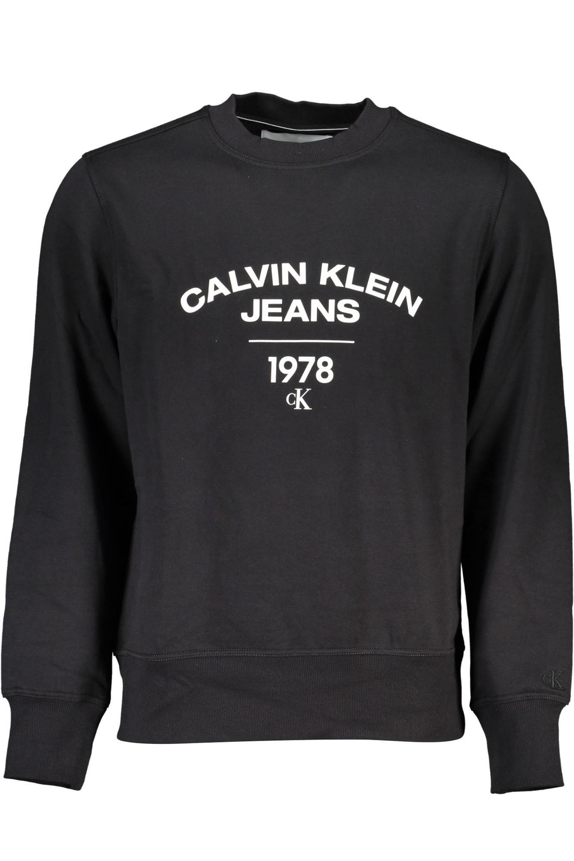 CALVIN KLEIN MEN'S BLACK ZIPLESS SWEATSHIRT