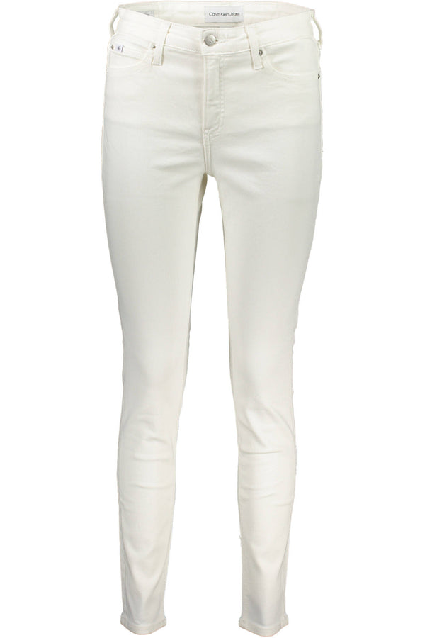 CALVIN KLEIN JEANS DENIM DONNA BIANCO