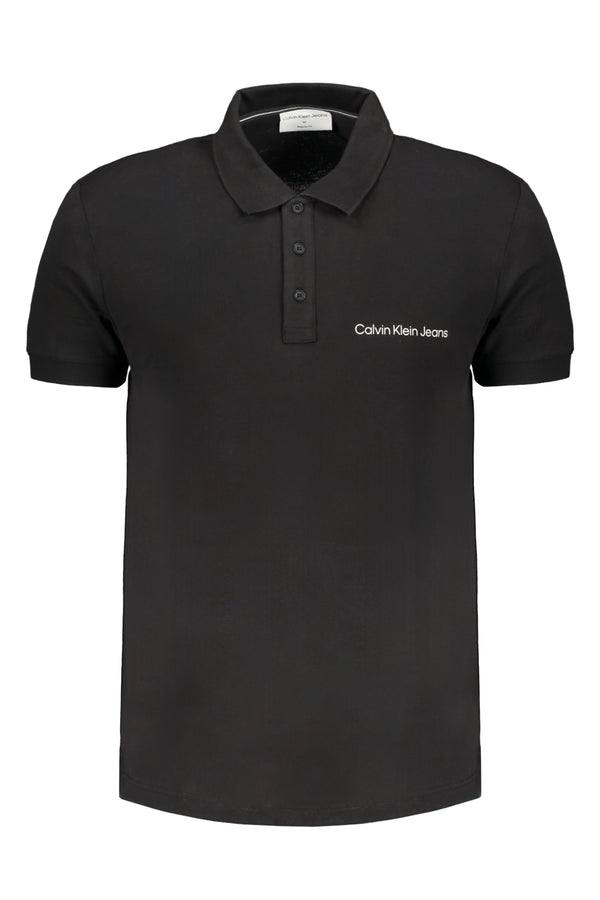 CALVIN KLEIN POLO MANICHE CORTE UOMO NERO