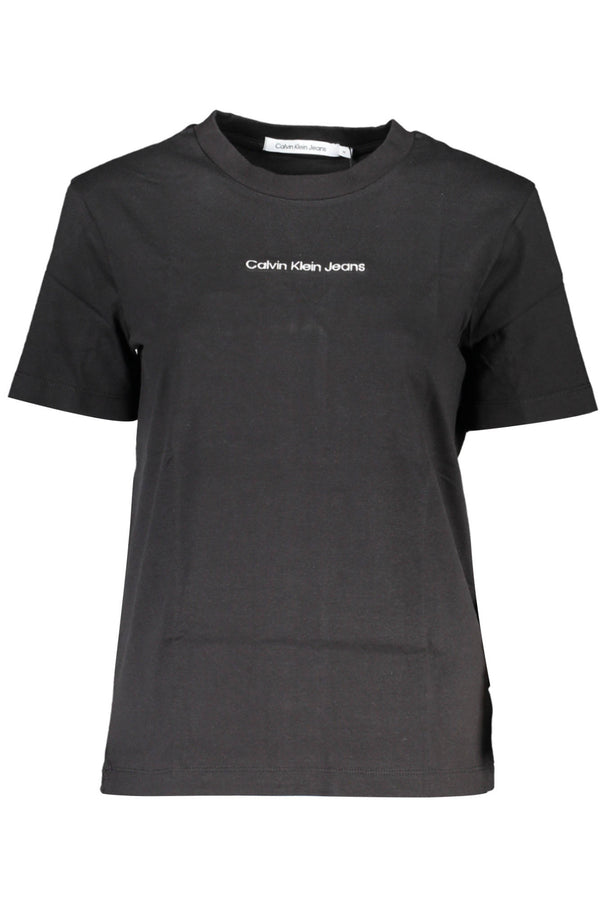 CALVIN KLEIN T-SHIRT MANICHE CORTE DONNA NERO