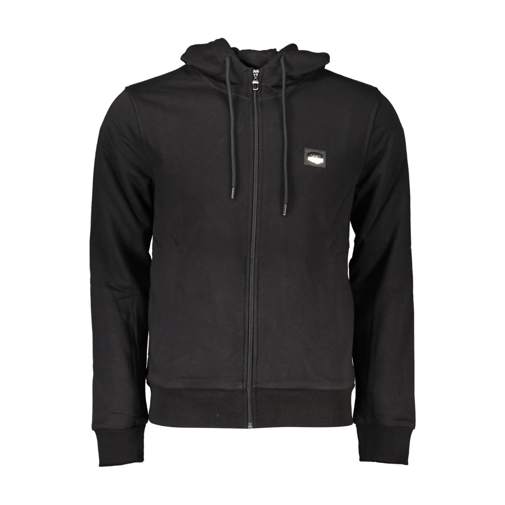 CAVALLI CLASS MEN'S ZIP-UP SWEATSHIRT BLACK