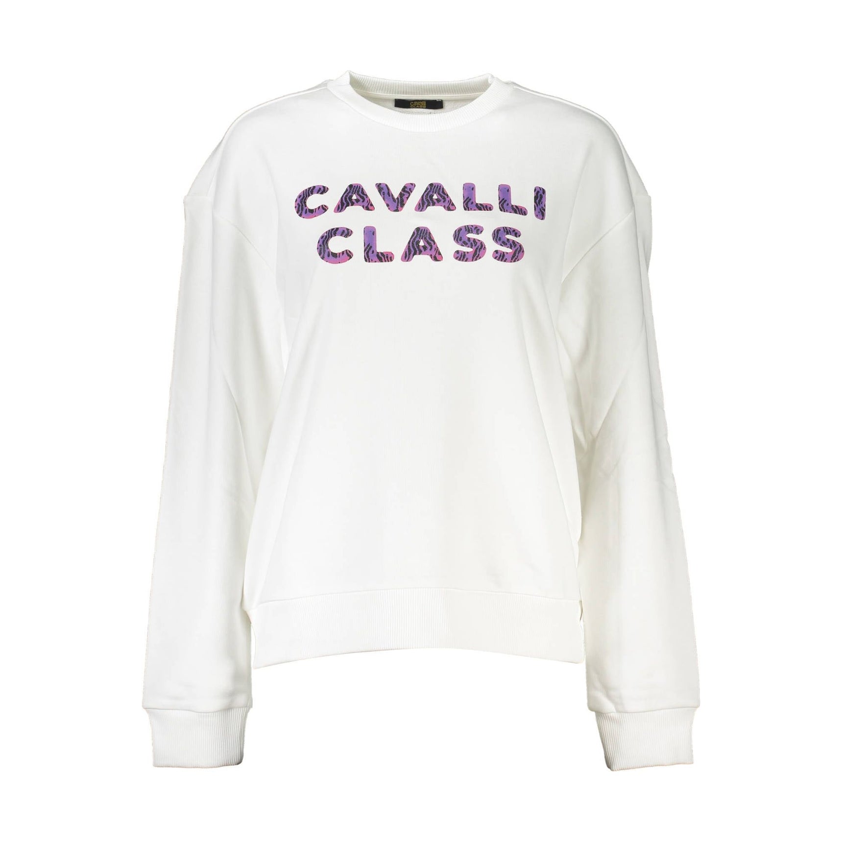 CAVALLI CLASS FELPA SENZA ZIP DONNA BIANCO