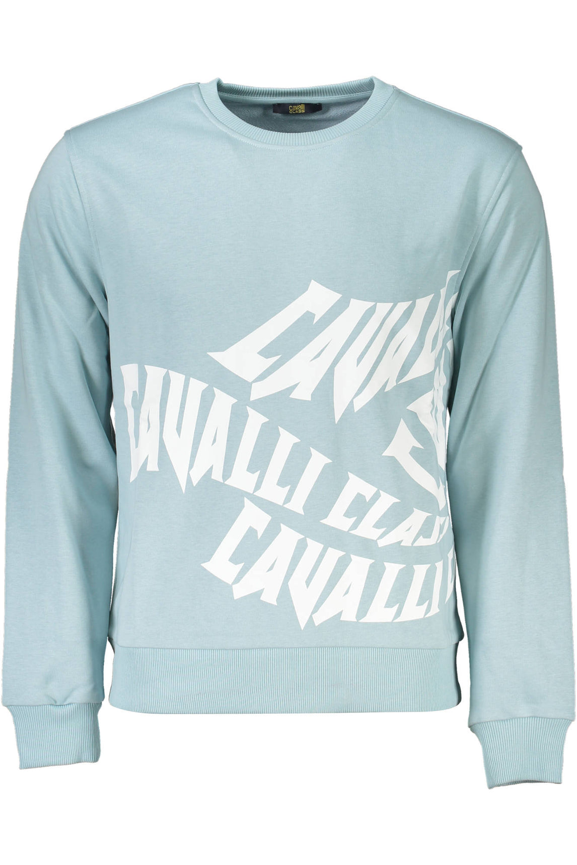 CAVALLI CLASS FELPA SENZA ZIP UOMO AZZURRO