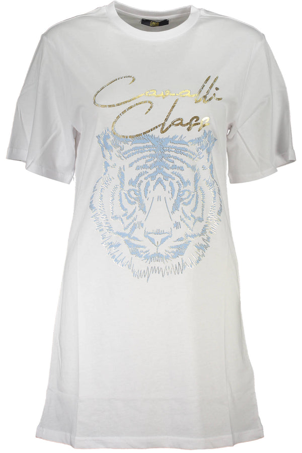 CAVALLI CLASS T-SHIRT MANICHE CORTE DONNA BIANCO