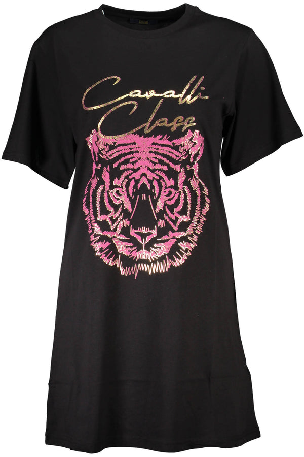 CAVALLI CLASS T-SHIRT MANICHE CORTE DONNA NERO