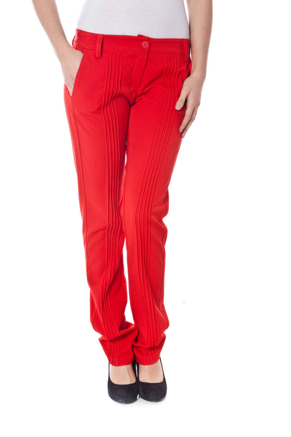 DENNY ROSE PANTALONE DONNA ROSSO