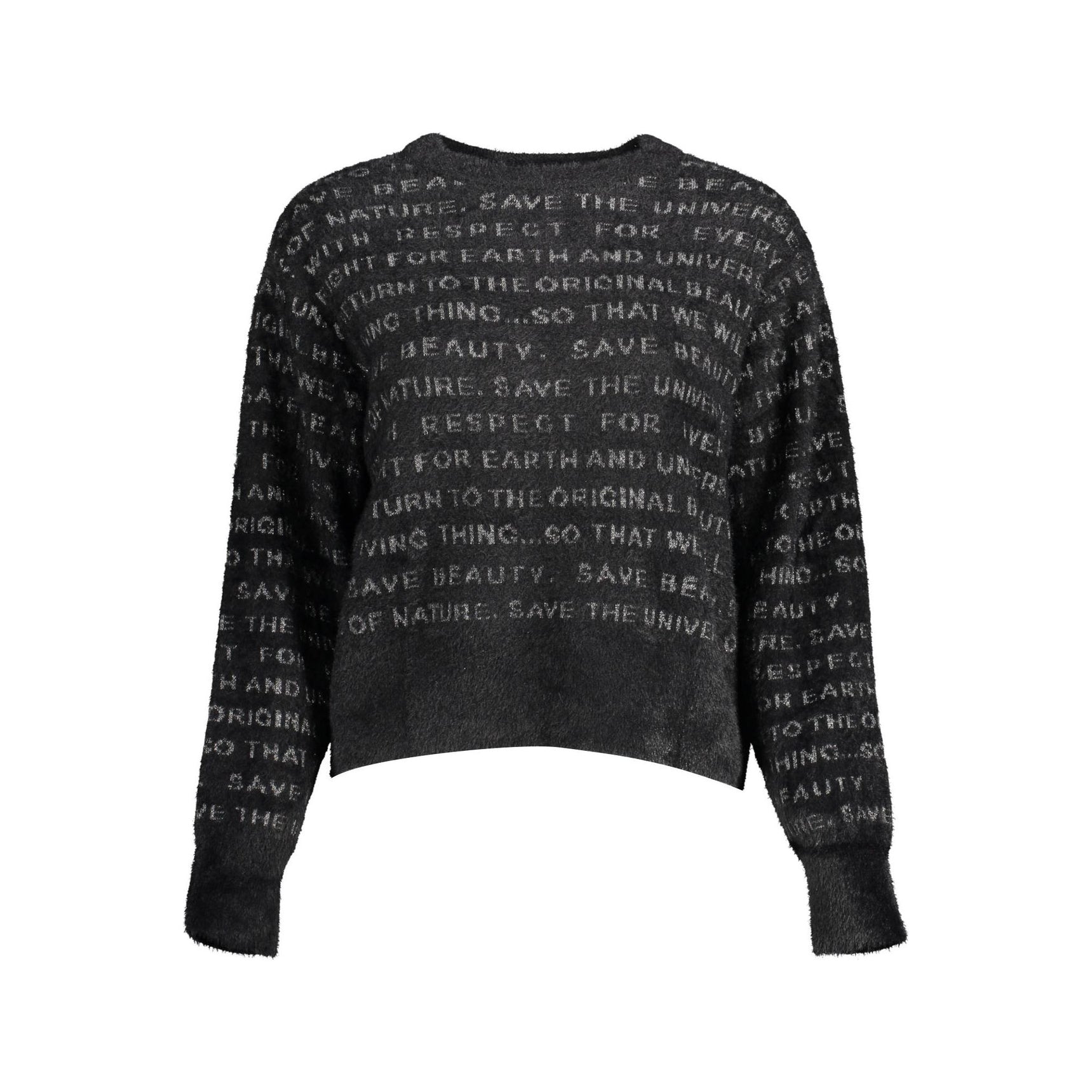 DESIGUAL WOMEN'S BLACK SWEATER