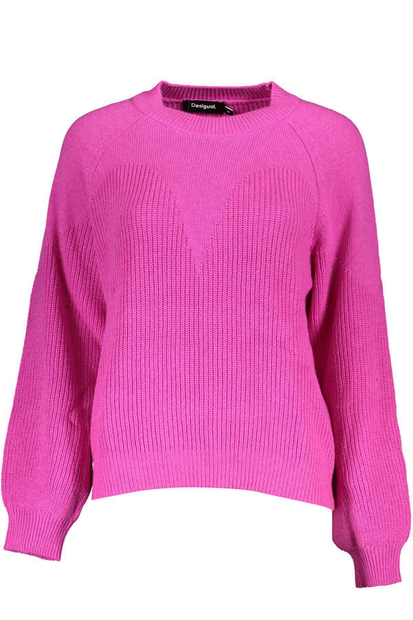 DESIGUAL MAGLIONE DONNA ROSA