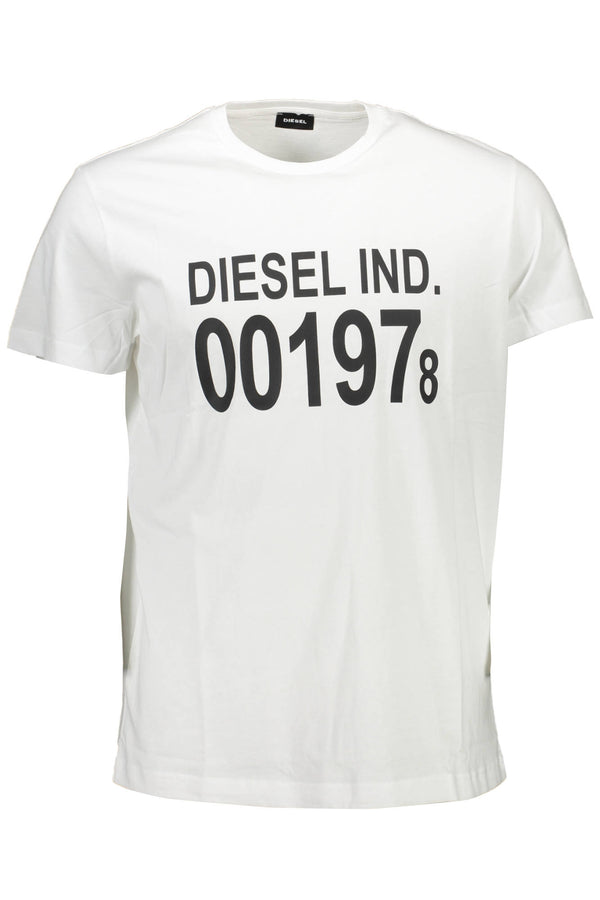 DIESEL T-SHIRT MANICHE CORTE UOMO BIANCO