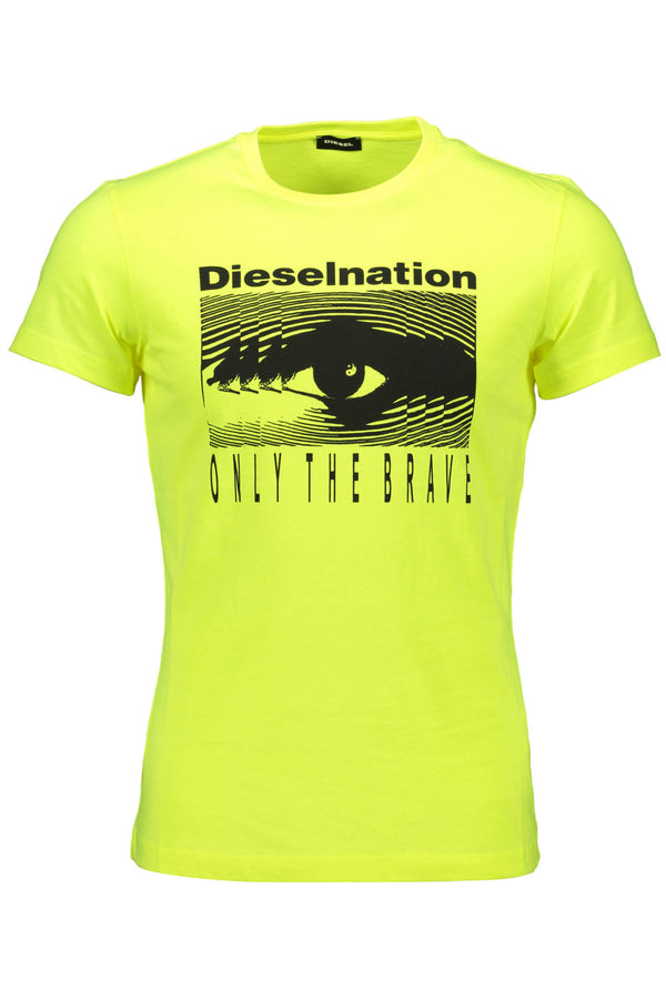 DIESEL T-SHIRT MANICHE CORTE UOMO GIALLO