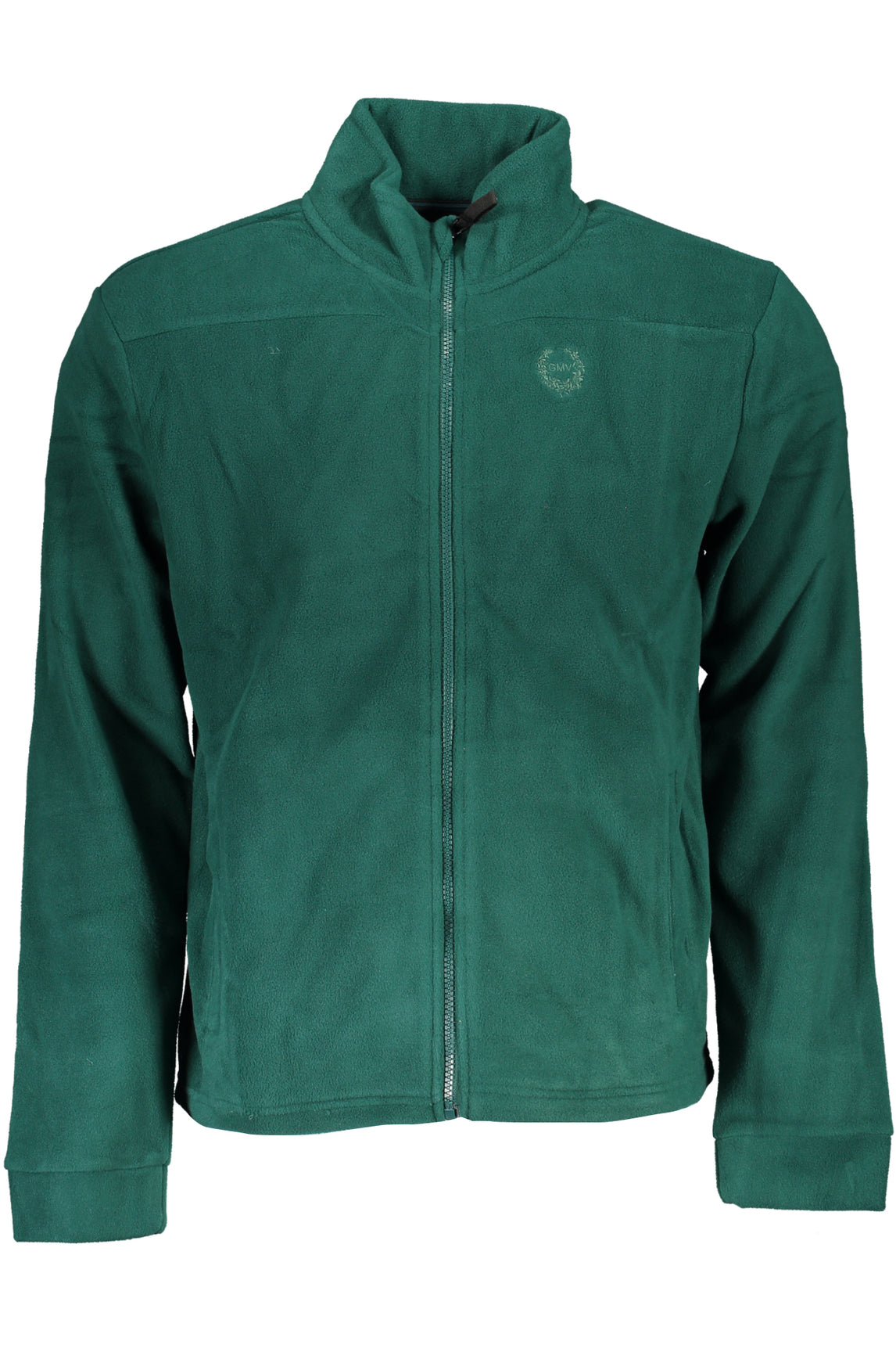 GIAN MARCO VENTURI MEN'S ZIP-UP SWEATSHIRT GREEN