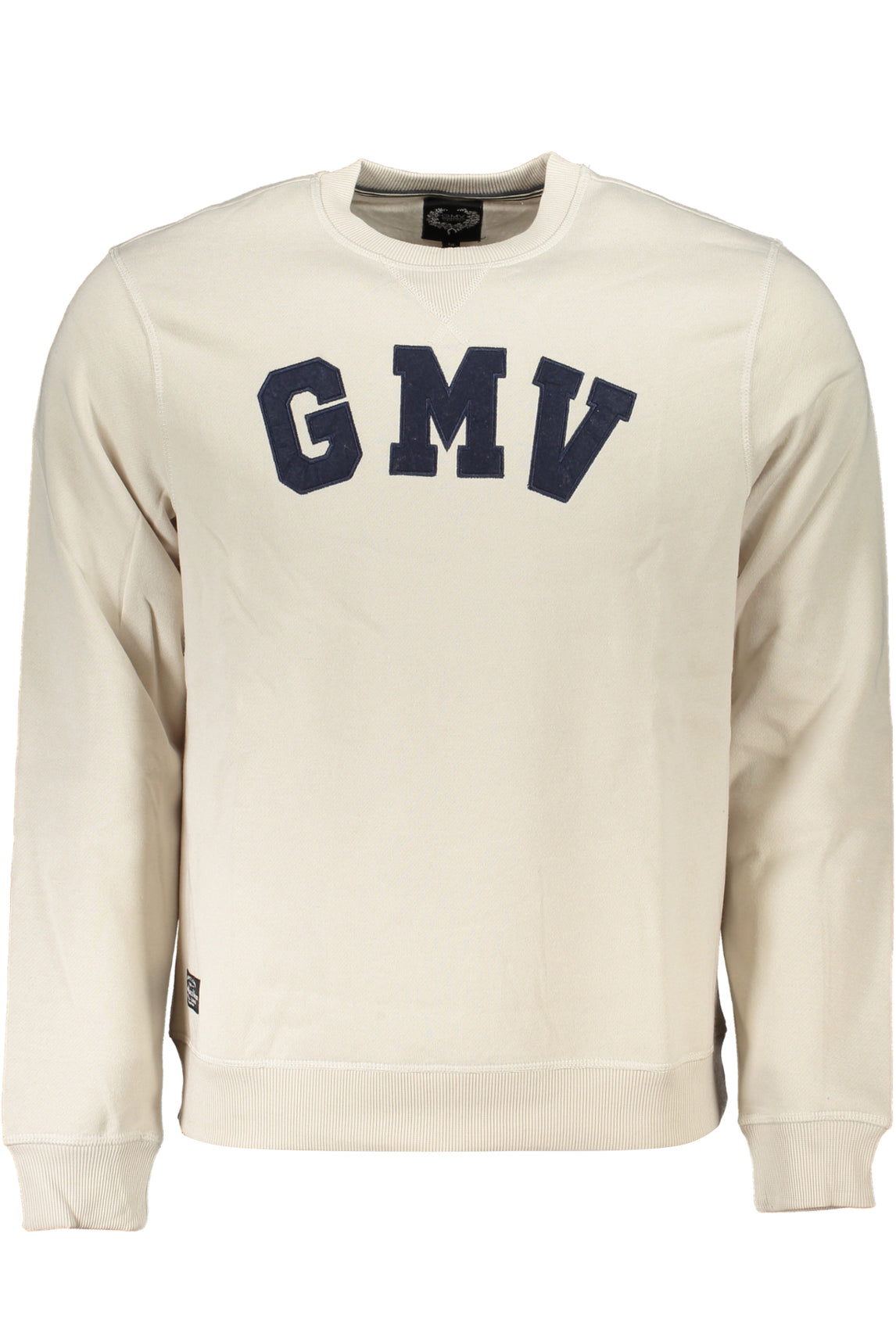 GIAN MARCO VENTURI MEN'S WHITE ZIP-UP SWEATSHIRT