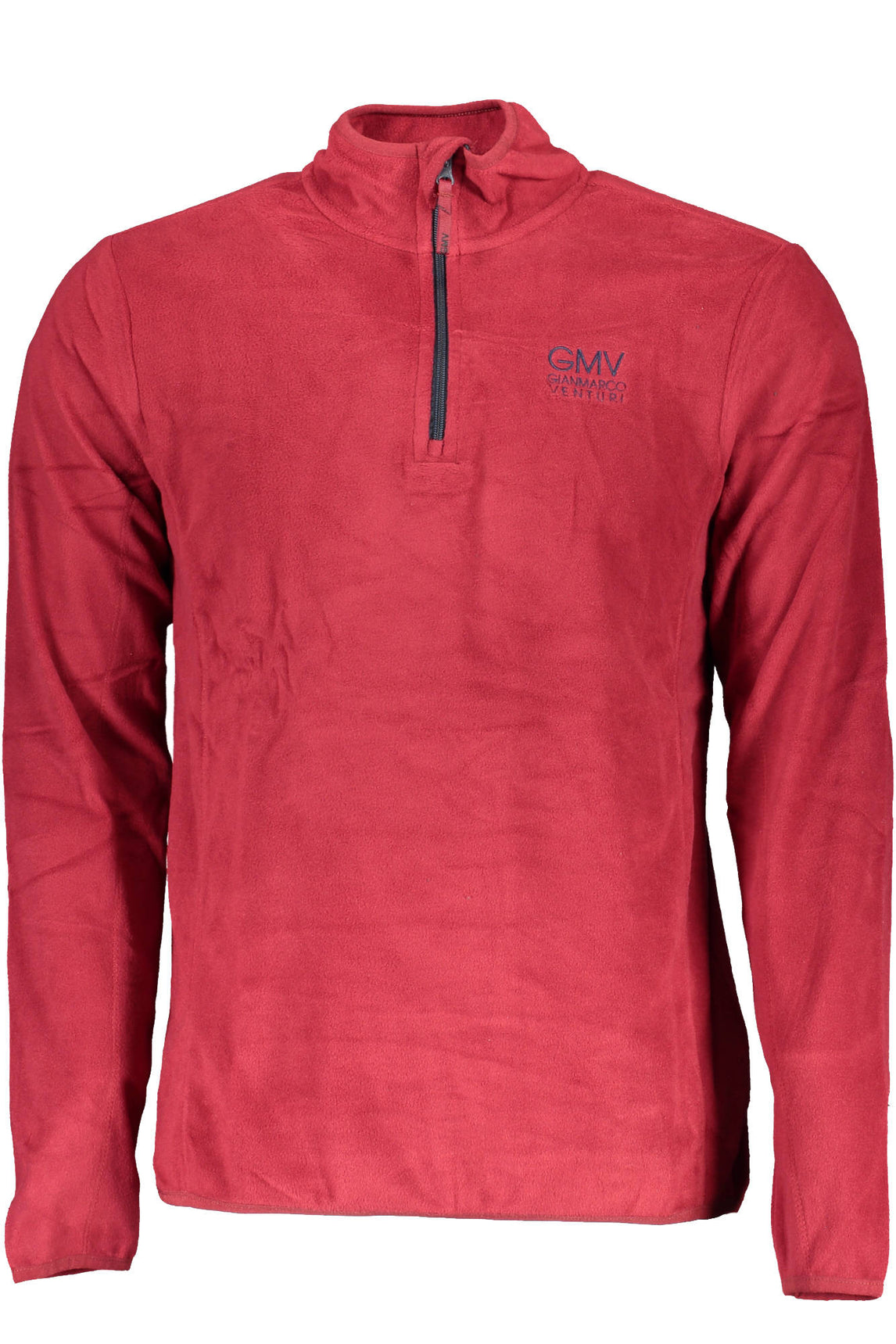 GIAN MARCO VENTURI RED MEN'S ZIP-LESS SWEATSHIRT