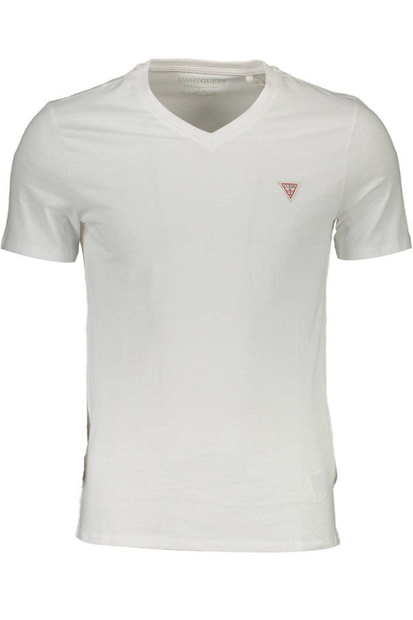 GUESS JEANS T-SHIRT MANICHE CORTE UOMO BIANCO