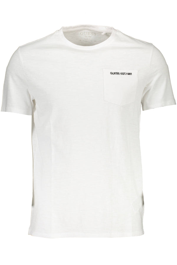 GUESS JEANS T-SHIRT MANICHE CORTE UOMO BIANCO