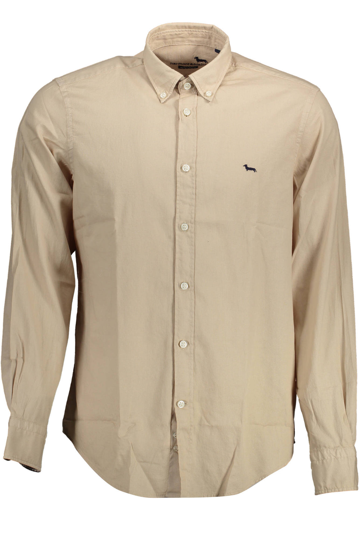 HARMONT & BLAINE CAMICIA MANICHE LUNGHE UOMO BEIGE