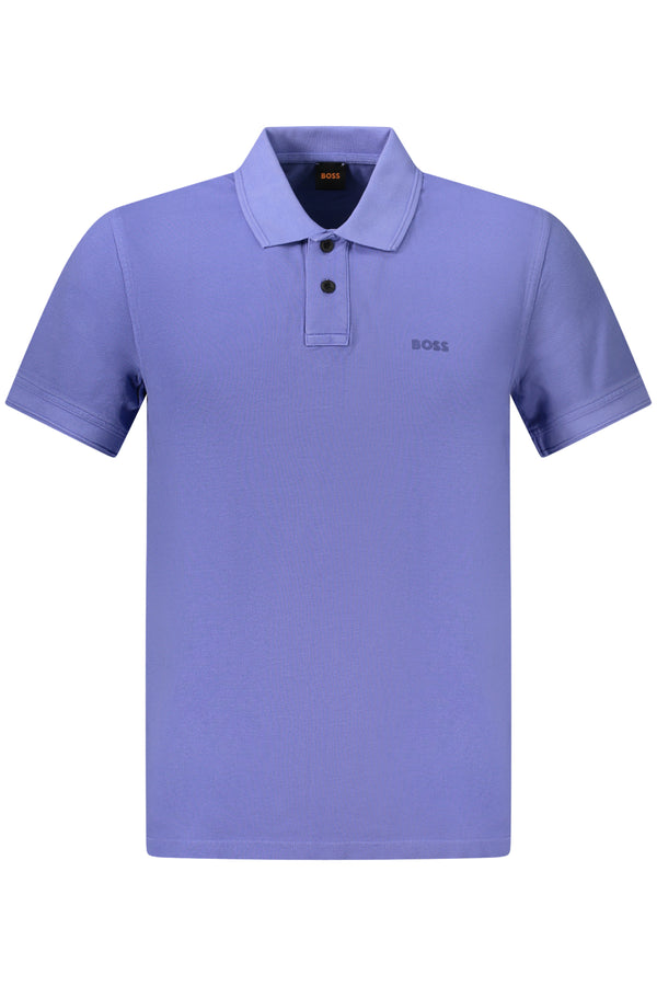 HUGO BOSS POLO MANICHE CORTE UOMO BLU