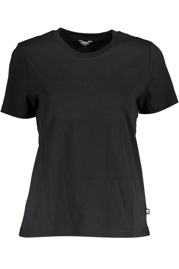 K-WAY T-SHIRT MANICHE CORTE DONNA NERO