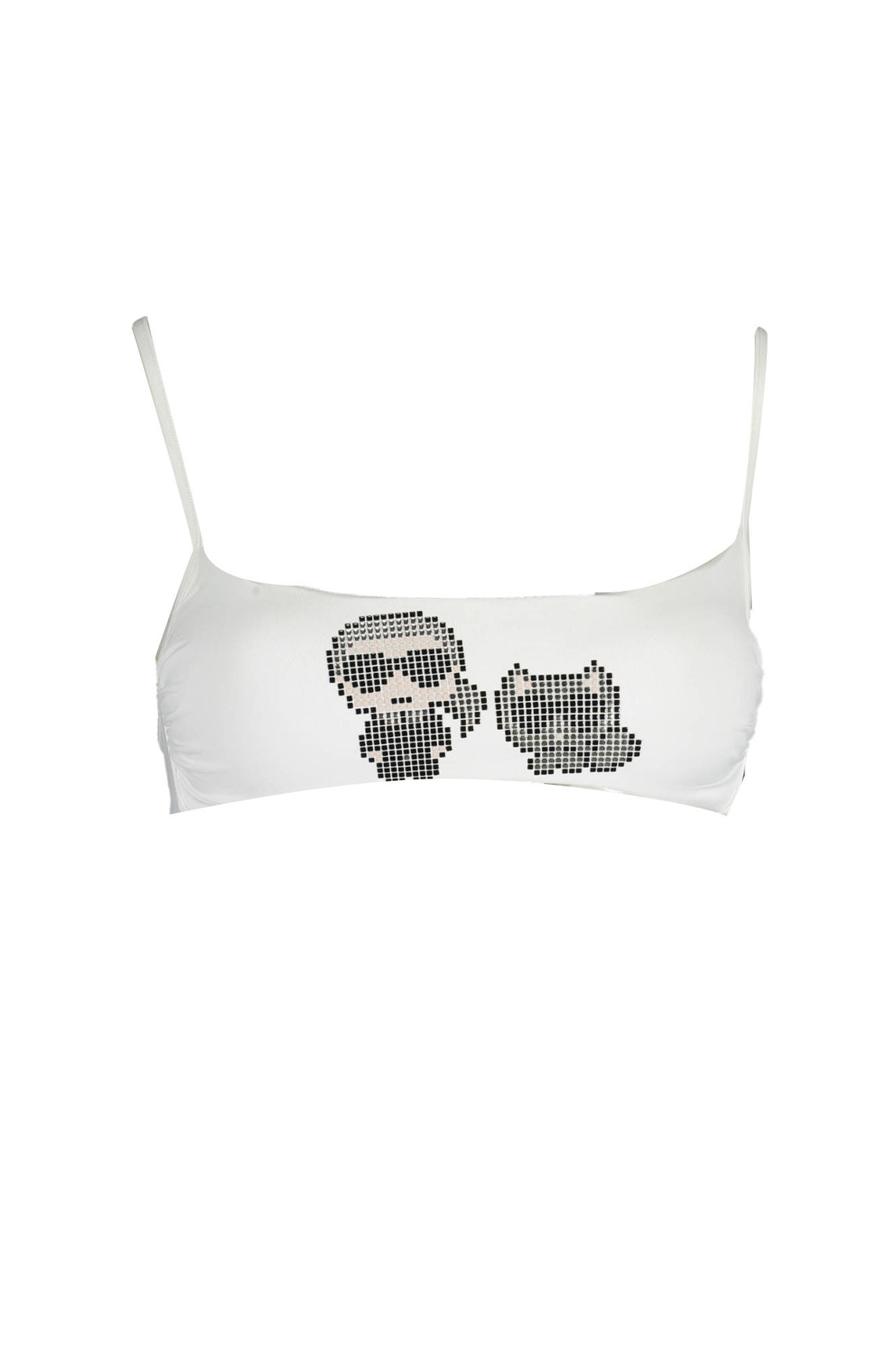 KARL LAGERFELD BEACHWEAR COSTUME PARTE SOPRA DONNA BIANCO