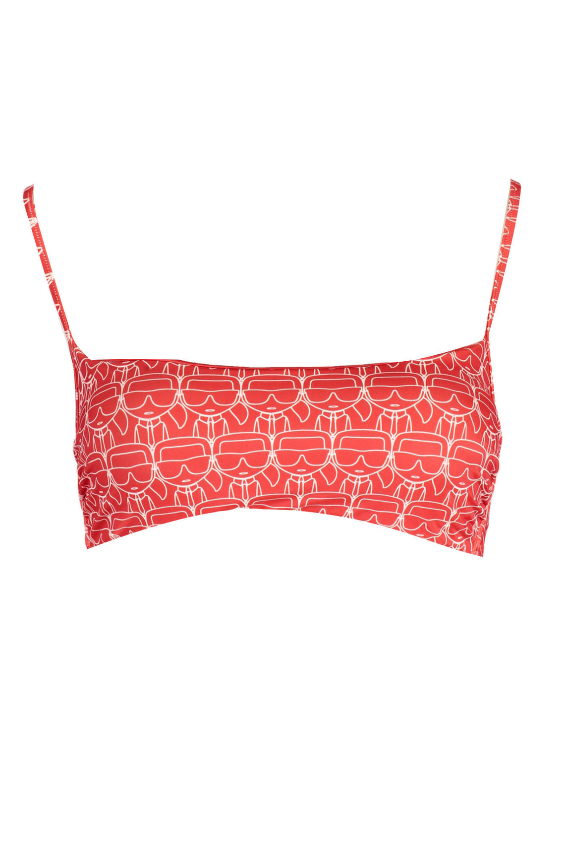 KARL LAGERFELD BEACHWEAR WOMEN'S TOP COSTUME RED