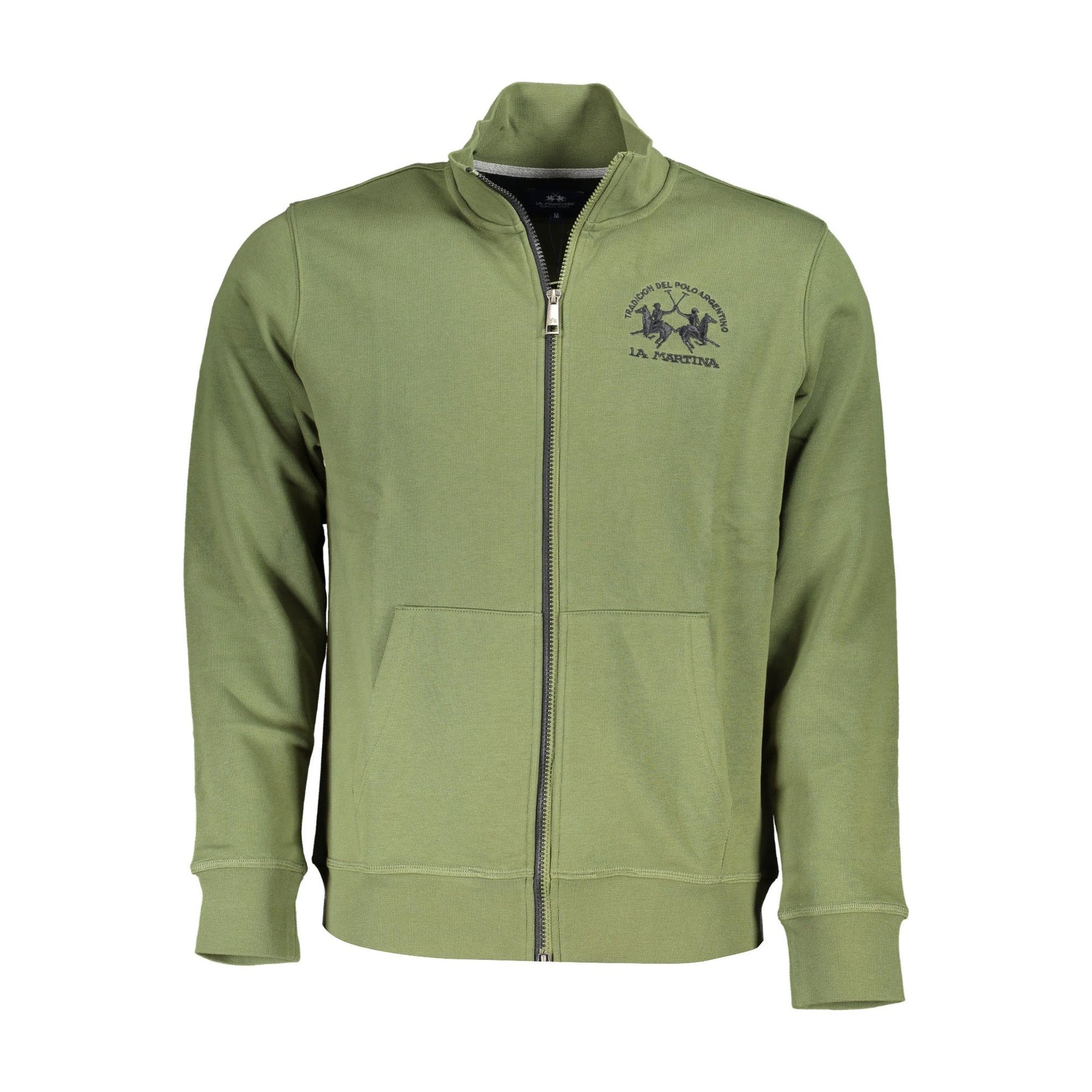 LA MARTINA MEN'S ZIP-UP SWEATSHIRT GREEN