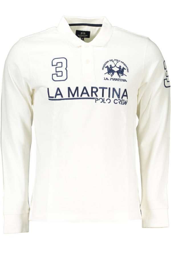 LA MARTINA POLO MANICHE LUNGHE UOMO BIANCO