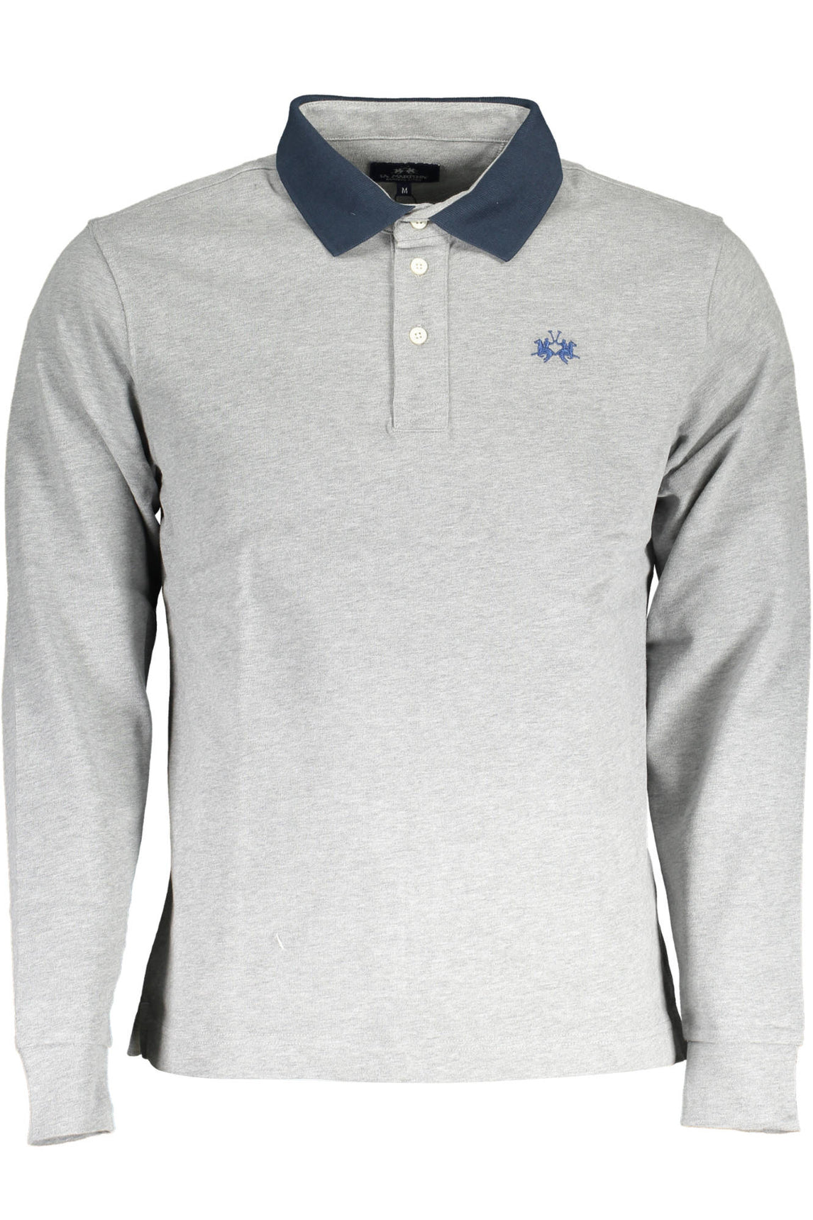 LA MARTINA LONG SLEEVE POLO MEN GREY