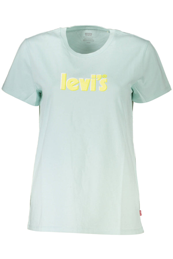 LEVI'S T-SHIRT MANICHE CORTE DONNA AZZURRO