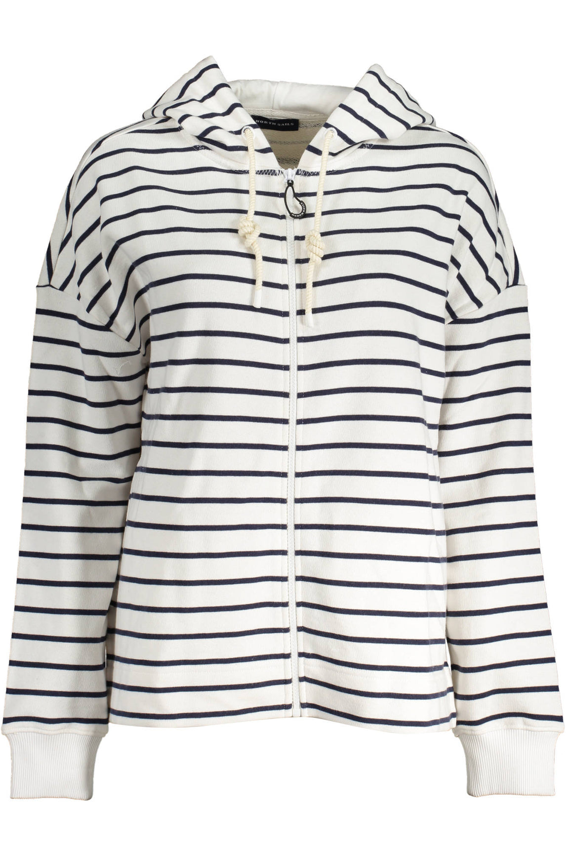 NORTH SAILS FELPA CON ZIP DONNA BIANCO