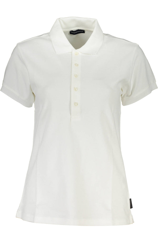 NORTH SAILS POLO MANICHE CORTE DONNA BIANCO