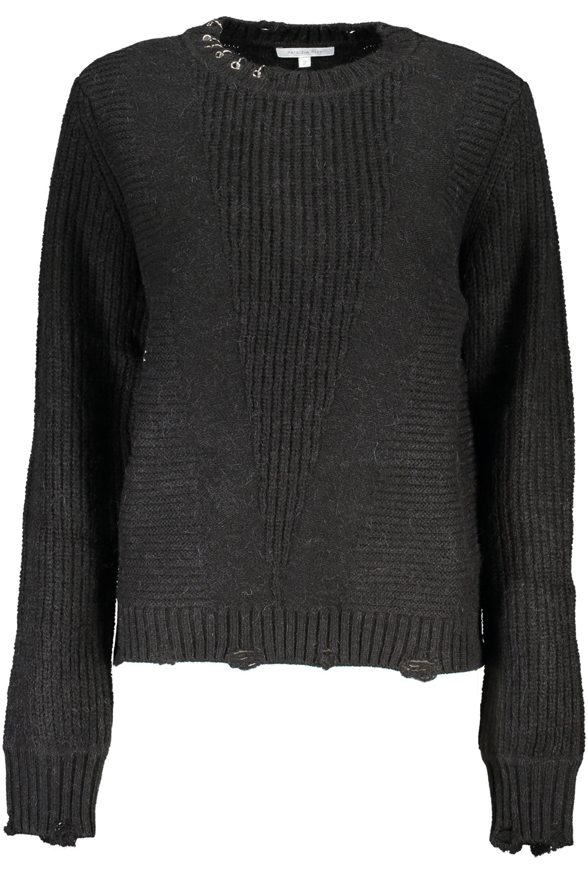 PATRIZIA PEPE WOMEN'S BLACK SWEATER