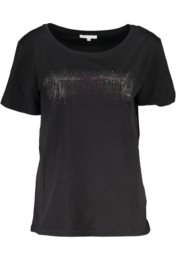 PATRIZIA PEPE T-SHIRT MANICHE CORTE DONNA NERO