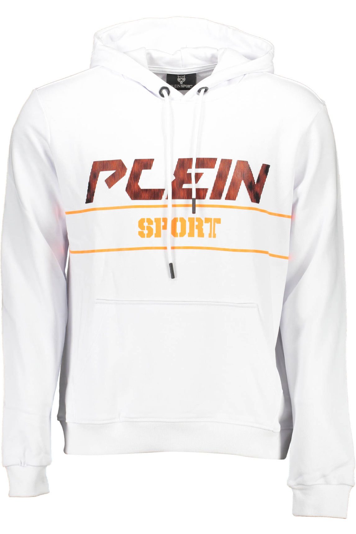 PLEIN SPORT MEN'S WHITE ZIPLESS SWEATSHIRT