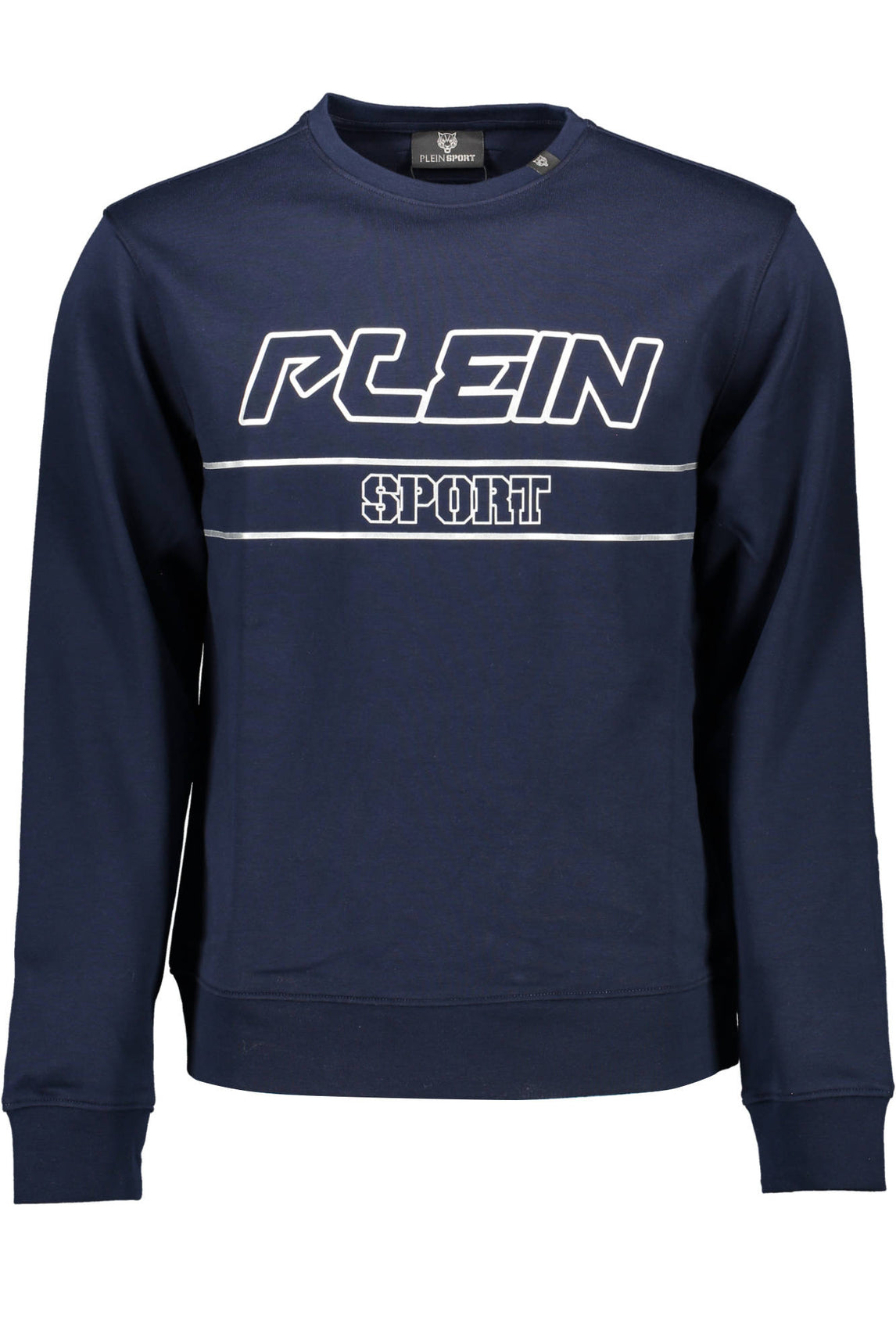 PLEIN SPORT MEN'S BLUE ZIPLESS SWEATSHIRT