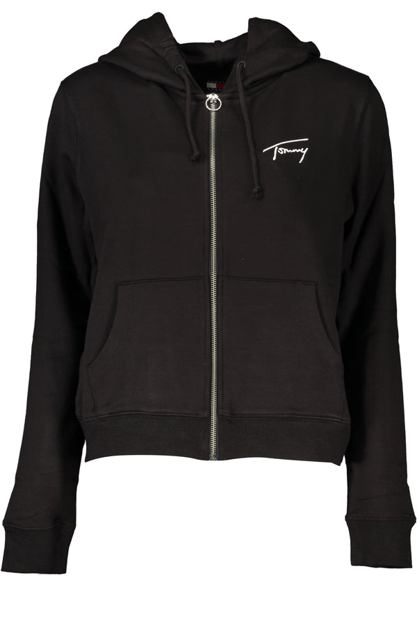 TOMMY HILFIGER FELPA CON ZIP DONNA NERO